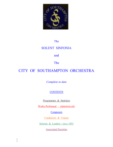 city of southampton orchestra