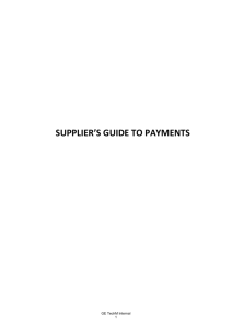 APeX Suppliers' Guide to Payments