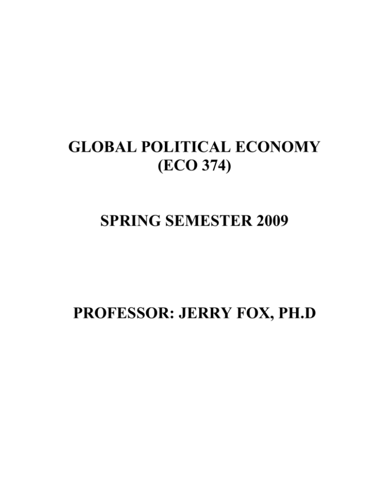 global political economy essay