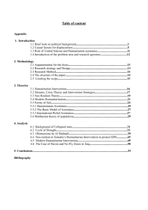 Table of content Appendix 1. Introduction 1.1 Brief look on political