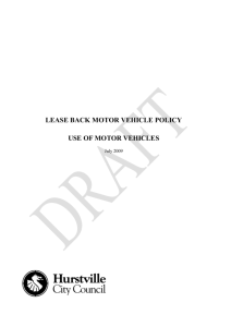 motor vehicle policy