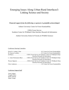 Emerging Issues Along Urban-Rural Interfaces3: Linking Science