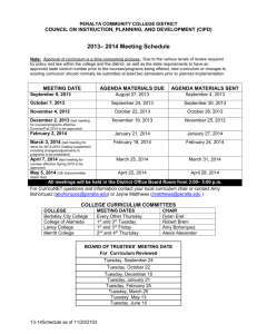 2013-14 Meeting Schedule