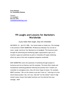 99 Laughs and Lessons for Marketers Worldwide