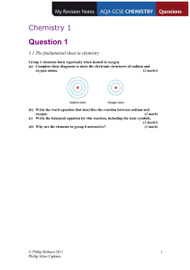 AQA GCSE Chemistry My Revision Notes