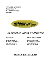 ANTASER agents world..