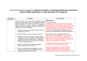 Comment response document for Airbus A380 SC E-02