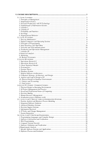 5. Course descriptions