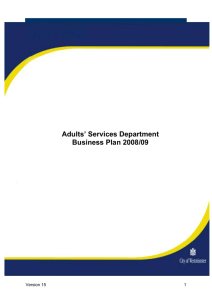 Business Plans - Westminster City Council