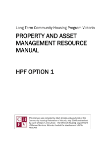 CHFV Property and Asset Management Resource