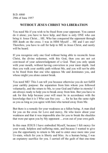 without jesus christ no liberation - Fight-4