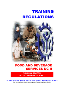 cs_food and beverage - Official Website of Technical Education and