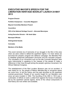 EM speech at Liberation Heritage Route Booklet launch
