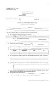 Clerical Error in Marriage Certificate