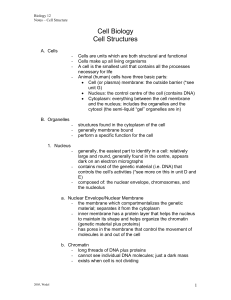 Cell Struct. notes