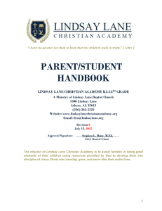Parent/Student Handbook Revision 8