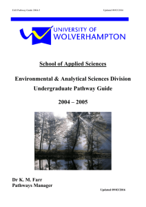 Semester 1 - University of Wolverhampton