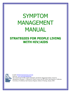 General Symptom Management Strategies