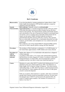 Rett's syndrome info sheet final