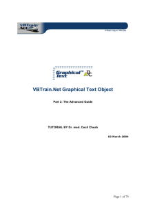 Graphical Text VB Train Object