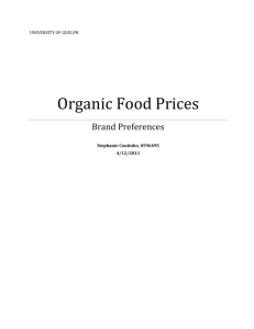 Organic Food Prices