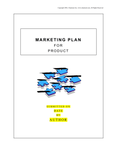Marketing Plan - Jenne Meyer PhD