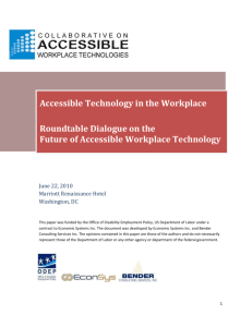 About the Collaborative on Accessible Workplace Technologies