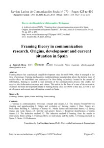 8. Framing research in Spain - Revista Latina de Comunicación Social