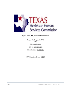 RFP 537-16-141871 - Texas Health and Human Services Commission