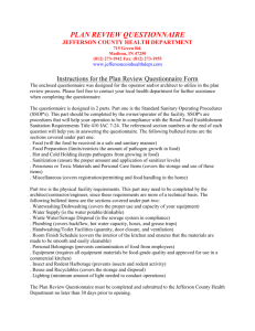 plan review questionnaire - Jefferson County Health Department