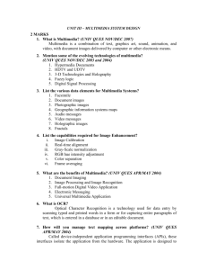 unit iii – multimedia system design