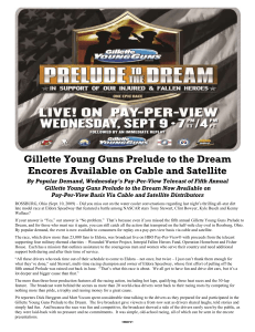 2009 Prelude to the Dream Encore Press Release