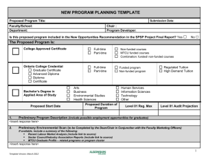 new program planning template