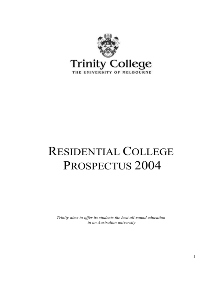 Trinity s Academic Life Trinity College Local