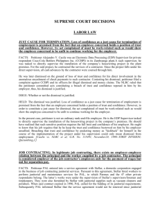 Labor Law - UB Law Journal