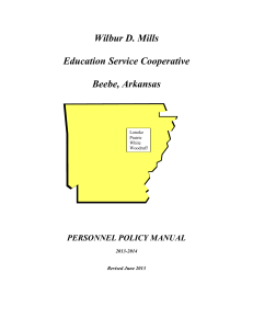 TABLE OF CONTENTS - Wilbur D. Mills Educational Service