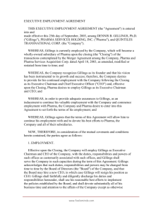 EXECUTIVE EMPLOYMENT AGREEMENT THIS EXECUTIVE