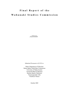 Wabanaki Studies Commission