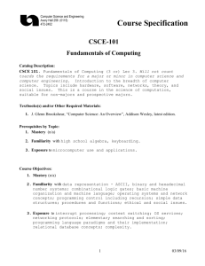 CSCE101 - Computer Science & Engineering