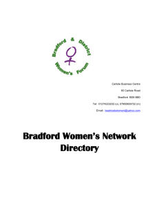 Bradford Women's Network Directory