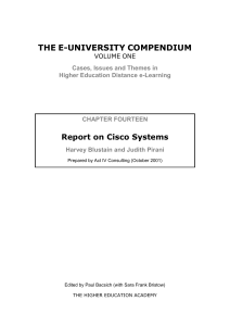 Report on Cisco Systems