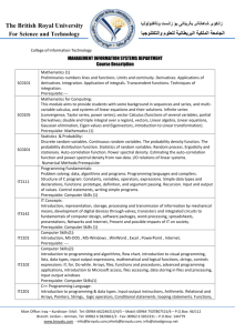 College of Information Technology MANAGEMENT INFORMATION