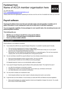 Payroll software