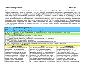 Custom Finishing Processes - Career and Technical Education