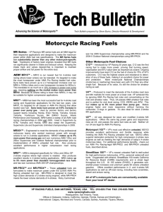 VP Racing Fuel Motorcycle Fuels