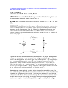 ELECTRONICS 4 – Fundamentals of Electronics 1