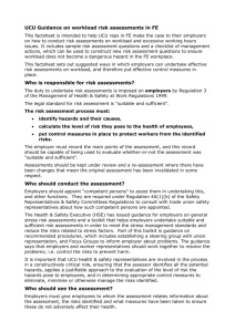 FE excessive workloads risk assessment fact sheet