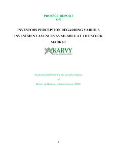 Karvy Stock broking Limited is India's leading capital markets