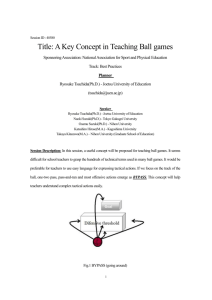A Key concept in Teaching Ball games