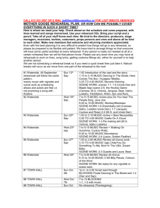 rehearsal plan - The Mississippi Mudds